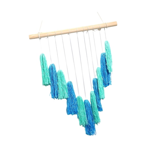 kowaku Chic Macrame Woven Tassel Tapestry Backdrop Ornaments Pendant Bohemian Wall Hanging Decor for Party, Living Room, Nursery, Home, Apartment