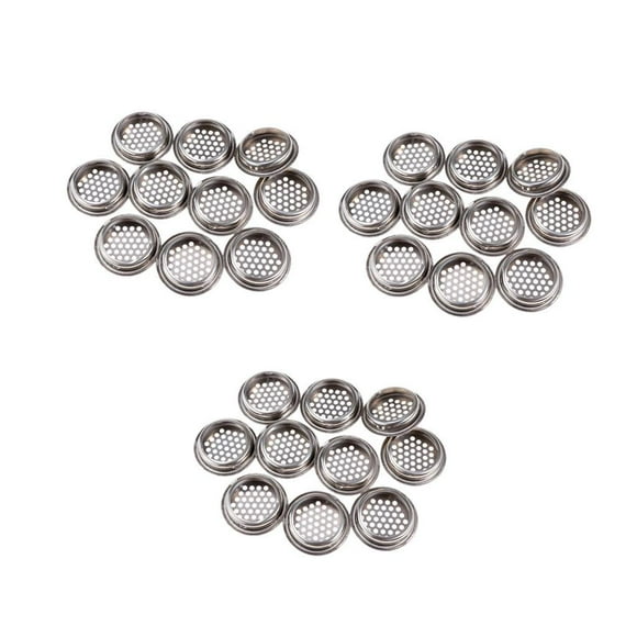 30 Piezas Piezas De 35 Mm Diámetro De Montaje Metal Pendiente Tipo pequeña sala Cubierta De Ventilación De Aire Agujero De Malla Rejilla Ventilación De Es
