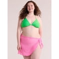thumbnail image 4 of No Boundaries Women's Lettuce Edge Sarong Coverup, Sizes XS - XXL, 4 of 5
