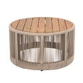 thumbnail image 4 of Holaki Outdoor Rattan rope & Acacia Wood Coffee Table - Patio Balcony Furniture for Garden, Yard, Balcony - Weather Resistant, 4 of 11