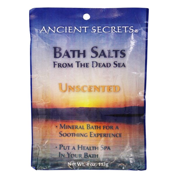 Ancient Secrets Bath Salts From the Dead Sea Unscented 4 oz