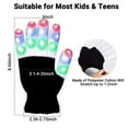 thumbnail image 5 of Christmas sale! LED Lighting Mittens luminous Gloves Children Adult LED Finger Light Gloves Flashing Finger Kids Children Toys Party Supplies, 5 of 6