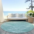 thumbnail image 6 of Addison Rugs Chantille Indoor/Outdoor Transitional Waves Aqua Washable Round Rug, 8' x 8', 6 of 6