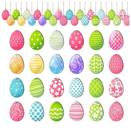 

Eudgs 24PCS Stereoscopic Color Easter Bunny Home Party Porch Decoration Pendant Listing Chandelier Beads Clear Beads Roll Christmas Miniatures Vintage Glass Ornament Bead Curtain Car Hanging
