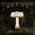 thumbnail image 2 of Grey, Jace 26x26 Black Ornate Wood Framed with Double Matting Museum Art Print Titled - Classic Relax Sink, 2 of 4