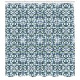 thumbnail image 3 of Ambesonne Vintage Shower Curtain, Moroccan Tile Floral Shapes, 69"Wx84"L, Reseda Green Grey Blue, 3 of 3