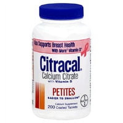 Citracal Calcium Citrate Supplements With Vitamin D - 200 Ea