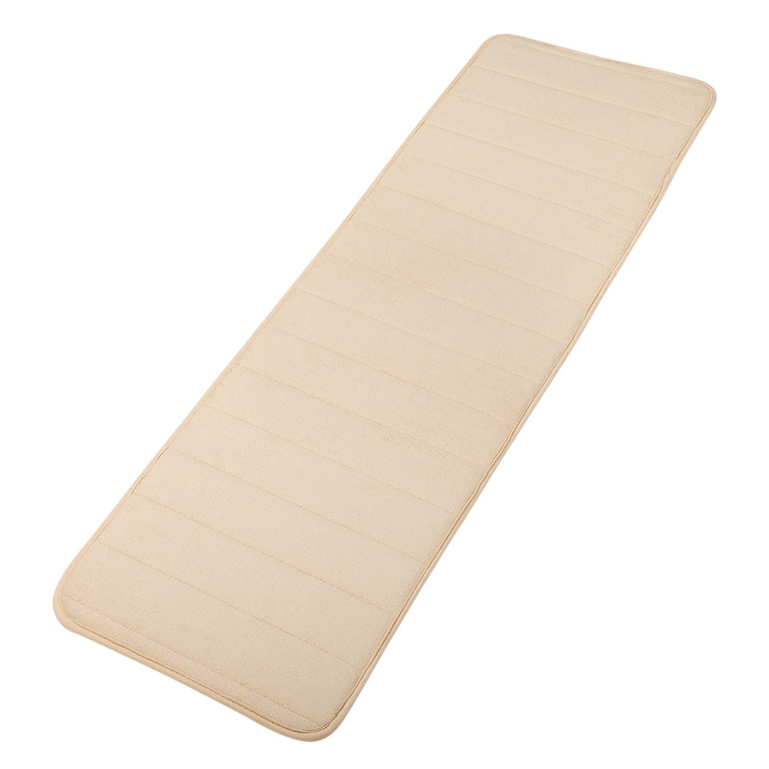 Antislip Memory Foam Bath Floor Mat Area Rug Runner Beige 15.7" x 47.2