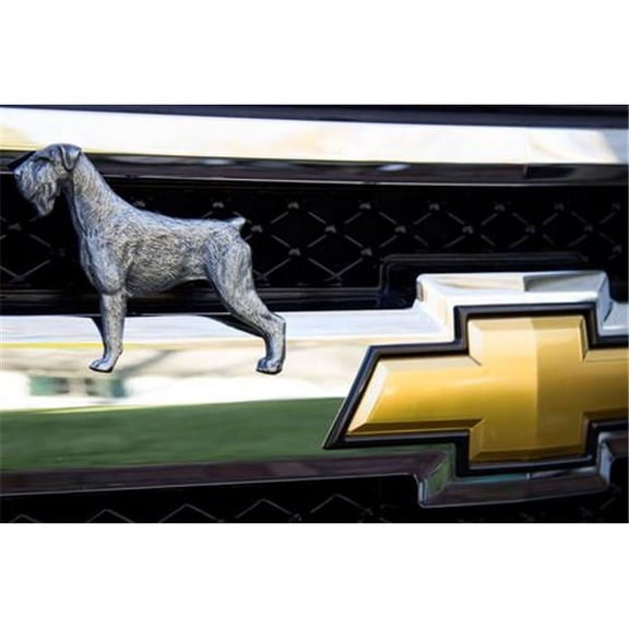 Grillie Schnauzer-P Schnauzer Antique Pewter Ornament, 4.5 x 5.875 in.