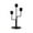 Black, variant on Dining Table Centerpieces Candle Stand Modern Structure with Sturdy Base Ideal for Home Decor Dining Table Centerpieces Weddings Events and Gift Giving