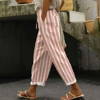 Runfenguu Baseball Pants Youth, Comfy Pants Women Women'S Casual Daily Regular Drawstring Pocket Casual Pants Multicolor Digital Printing Women'S Trousers