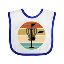 Inktastic Disc Golf Retro Sunset Boys or Girls Baby Bib