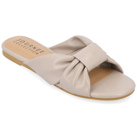 

Journee Collection Womens Zetia Tru Comfort Foam Slip On Slide Sandals