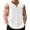 White, variant on Njagoc3 Mens Sleeveless V - Neck Loose Tank, Flowy Fit, Breathable Linen - Like Fabric, Summer Casual & Beach Vest