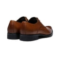 thumbnail image 5 of Santimon Brown Dress Shoes for Men Lace-up Casual Shoes Wedding Prom Business Oxford ShoesUS 11, 5 of 8