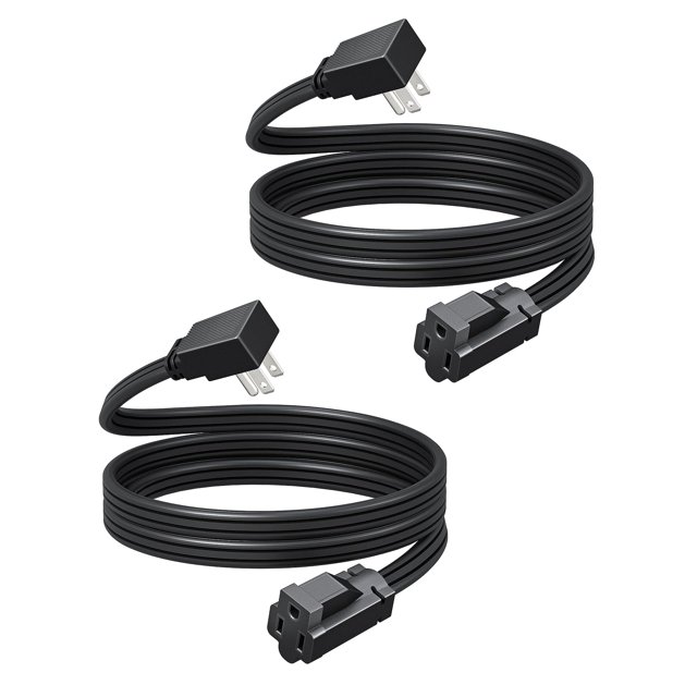 Cable de extensión DEWENWILS de cable plano SPT-3 de 6 pies, 15 A/1875 W, 14/3 SPT-3