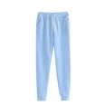 thumbnail image 6 of RPVATI Two Piece Outfits for Women Casual Long Sleeve Hoodie Loose Drawstring Sweatpants Fall Sweatsuit Set Lounge Maternity Cute Track Suits 2025 Sky Blue M, 6 of 7