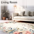thumbnail image 2 of ODIKA 4'x6' Machine Washable Non-Slip Area Rug, Blossom Boho High Traffic Rug, Ivory, 95126, 2 of 7