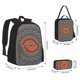 thumbnail image 2 of Disketp Mandala Mochila Estampada de Gran Capacidad con Lonchera y Estuche, Set de 3 Piezas para Estudiantes, 2 of 7