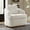 Ivory, variant on Tina's Home Modern Chenille Swivel Accent Chair, 360° Barrel Chair with Lumbar Pillow Camel