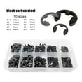 thumbnail image 3 of Xingzhi 580pcs Retaining Rings Convenient External Circlip Stainless Steel Wear-resistant Snap Ring Opening Hook Hardware Assorted Kits Black, 3 of 8