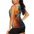 thumbnail image 3 of Gukieu Surreal Body Art Print Women's Quick-drying Fitness Vest, Round Neck Sleeveless Fitness T-shirt, Suitable for Yoga, Sports-Small, 3 of 7