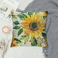 thumbnail image 2 of Creowell  Home Sweet Home Sunflower Yellow Throw Pillow Covers, Summer Seasonal Decorations for Home，Multi-Size, 2 of 5