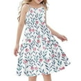 thumbnail image 2 of LOVZFMLL Robe d'Été Sans Manches à Bretelles Boho pour Fillettes, 4-14 Ans, 2 of 7