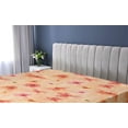 thumbnail image 5 of Ambesonne Floral Design Fitted Sheet, Art Delicate Flowers, Twin Size, Dark Coral Pale Peach, 5 of 5
