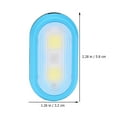 thumbnail image 3 of KAKOWELY Durable ABS Sports Safety Light Clip for Running Use with Nonskid Design Assorted Color,2.28"X1.26"X0.59", 3 of 5