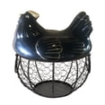 thumbnail image 1 of WREESH Eggs Holder Basket Organizer Storage Ceramic Fruit Container Kitchen Hen Decor, 1 of 2
