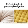 thumbnail image 5 of CasaChic Velvet Chair Cushion with Lacing Design - Super Soft, Breathable & Thickened for All-Day Comfort - Multi-Purpose Seat Pad for Reading, Bedroom & Living Room Chairs, 5 of 6