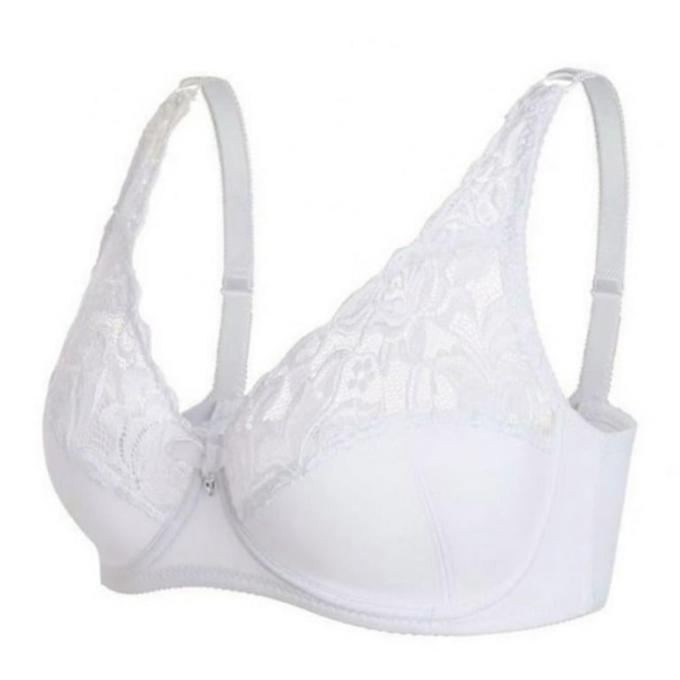 EHTMSAK Plus Size Bra Slim Floral Push Up Bras for Small Breasts Push Up  Yoga Sports Bra Top Adjustable Straps Padded Lace Women's Sports Bras High  Impact White 38C 