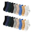 thumbnail image 2 of Odeerbi 20 PCS Cotton Ankle Socks for Kids Boys Girls Cute Soft Crew Socks Baby Children's Solid Color Short Tube Socks, 2 of 6