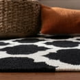 thumbnail image 6 of SAFAVIEH Dhurries Aditya Geometric Area Rug, Black/Ivory, 3' x 5', 6 of 10
