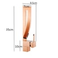 thumbnail image 6 of Basin Faucets Rose Gold Brass Faucet Square Bathroom Sink Faucet Single Handle Deck Mounted Toilet Hot And Cold Mixer Water Tap ,Effortless Installation, 6 of 7