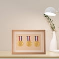 thumbnail image 3 of Medal Display Shadow Box Frame Medal Display Case Wooden Photo Frame For Runners , Wood Color A3,A4, 3 of 7