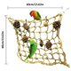 thumbnail image 3 of Red De Escalada Para Loros, Cuerda De Cáñamo, Hamaca Para Pájaros Con Juguetes De Nueces, Red Para Columpio De Pájaros Speravity PT002577-00, 3 of 5