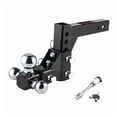thumbnail image 2 of Adjustable Trailer Hitch Ball Mount, Tri-Ball (1-7/8" X 2" X 2-5/16"), Fits 2" Receiver, 5" Rise/Drop Hitch, Hitch For Heavy Dut ,Dependable Strength, 2 of 7