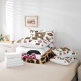 thumbnail image 6 of Feelyou Leopard Print Bedding Comforter Set 7pcs, Cheetah Monogrammed R Queen Bedding Sets, 6 of 8