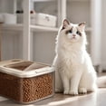 thumbnail image 4 of SomWiBe Clear 10 lb Pet Food Storage Container With Measuring Cup Dog Cat Kibble Keeper Airtight Dry Food Bin Durable Design, 4 of 6