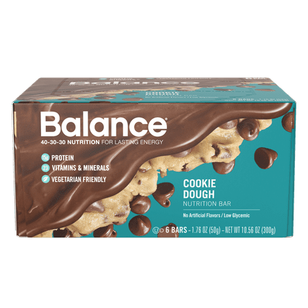 - Balance® Bar Cookie Dough, 1.76 ounce bars, 6 count
