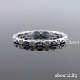 thumbnail image 2 of K-KED Gorgeous Women Wedding Party Ring 925 Silver Cubic Zircon Delicate Jewelry Sz 6-10-8, 2 of 6