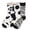 Random Color, variant on 3 Pairs Women's Warm Wool Socks for Winter, Cozy Cute Cow Patterned Novelty Socks, Perfect Cold Weather Footwear