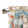 thumbnail image 5 of Valances for Windows Fall Thanksgiving Rod Pocket Cafe Window Treatments Valance Curtains for Kitchen Bathroom Laundry Basement Windows 60"x18", 5 of 6