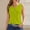 Green, variant on YHAJDS Womens Tank Tops Workout Tops Solid Color Button Round Neck Cropped Slim Top