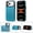 blue, variant on Kryonix For iPhone 17 Pro Max Case with Stand and Wallet, Floral Embossed PU Leather Case with Card Holder, Kickstand, Magnetic Clasp, and  Shockproof Protection,Gray/Pink/Green/Blue