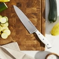 thumbnail image 3 of Henckels Forged Accent 8-inch Chef's Knife - White Handle, 3 of 6