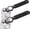 Black, variant on 2-in-1 Soda Can Tab & Beer Bottle Opener, Black, 2-Pack | Easy pull tab opener with soft silicone handle protects nails & arthritic hands. Great for bars, picnics, and outdoor events