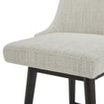 thumbnail image 3 of CHITA 26 inch Swivel Upholstered Fabric Barstool, Ivory, 3 of 9